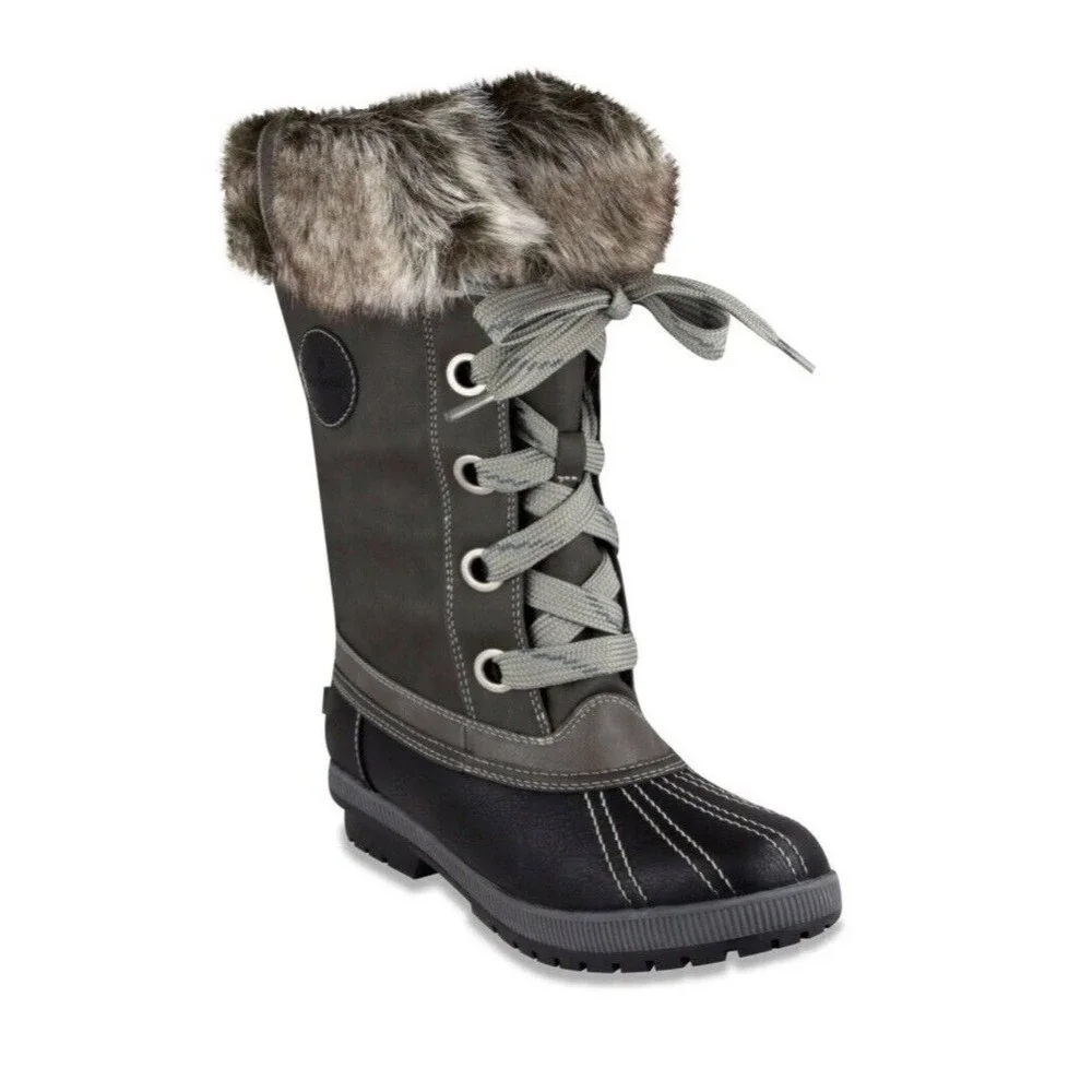 London Fog Women's Milly Cold Weather Snow Winter Boots 11 M